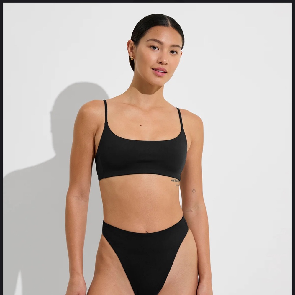 Left on Friday Black Pool Days Bikini Top